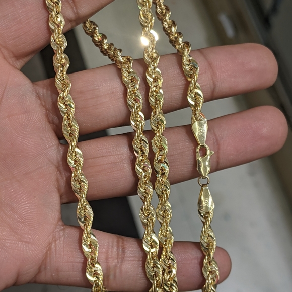 10kt Real Gold Rope chain